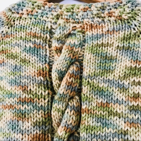 Hand Knit Cardigan w Cable Stitch Detail - Picture 7 of 7